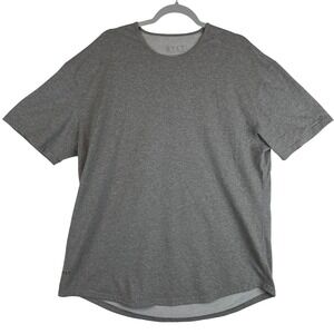 BYLT Premium Basics Drop Cut T-Shirt Mens XXL Heather Gray XDC-SS-GRY Curved Hem